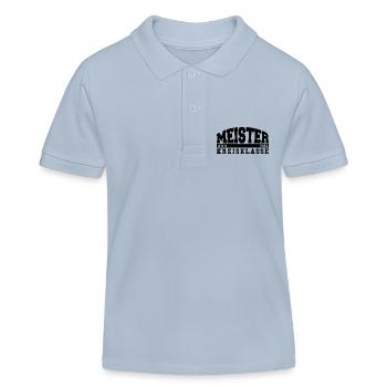Meister 2024 Kreisklasse Aufstieg Fußball - Kinder Organic Poloshirt Mini Sprinter von Stanley/Stella - sky Blue - Vorne