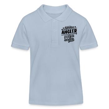 Ich bin dieser legendäre Angler von dem alle reden - Kinder Organic Poloshirt Mini Sprinter von Stanley/Stella - sky Blue - Vorne