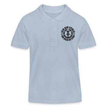Ich bin stolz, ein Ossi zu sein, DDR, Geschenk - Kinder Organic Poloshirt Mini Sprinter von Stanley/Stella - sky Blue - Vorne