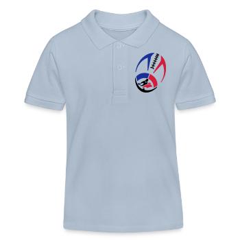 Shirt Ball - Kinder Organic Poloshirt Mini Sprinter von Stanley/Stella - sky Blue - Vorne