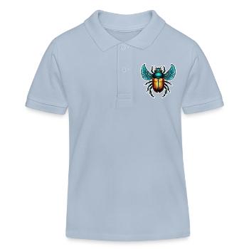 Scarabée Néo Traditionnel - Polo enfant bio Stanley/Stella - bleu ciel - Devant