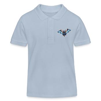 Chauve-souris Neo Traditionnel - Polo enfant bio Stanley/Stella - bleu ciel - Devant