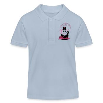 bride - EVJF - Team Bride - movie - Kids Organic Polo Shirt by Stanley/Stella - sky blue - Front