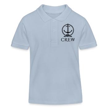 Crew - Kinder Organic Poloshirt Mini Sprinter von Stanley/Stella - sky Blue - Vorne