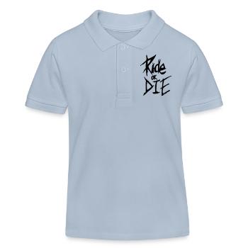 rouler ou mourir - Polo enfant bio Stanley/Stella - bleu ciel - Devant