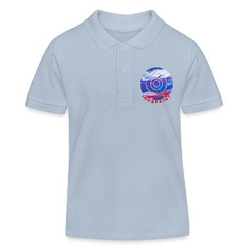 INK & PAINT Blau, Rot Kreis - Kinder Organic Poloshirt Mini Sprinter von Stanley/Stella - sky Blue - Vorne