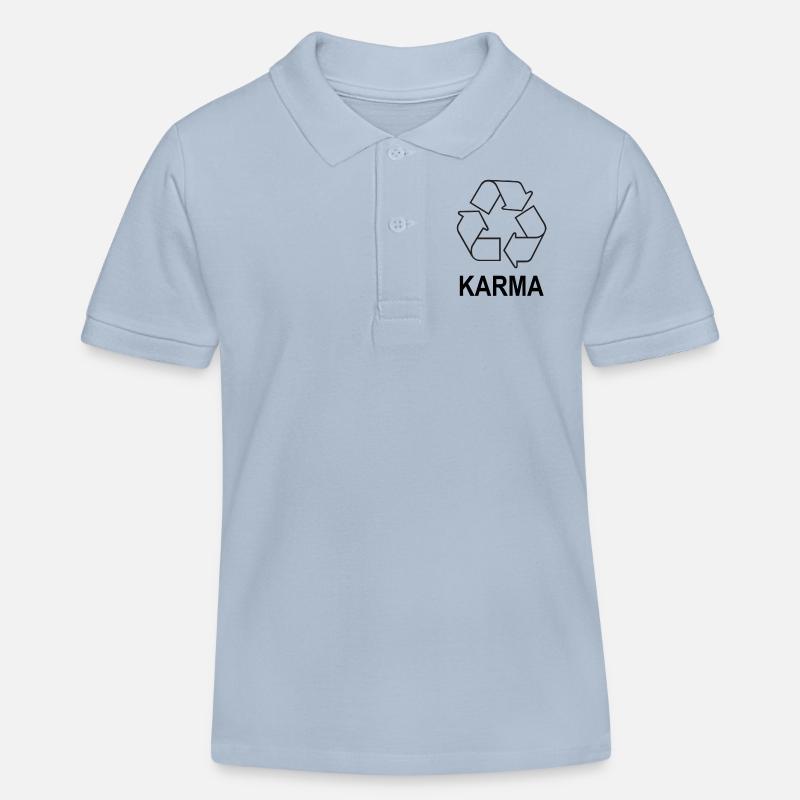 karma - Polo enfant bio Stanley/Stella - bleu ciel