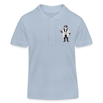 Pirat - Kinder Organic Poloshirt Mini Sprinter von Stanley/Stella - sky Blue - Vorne
