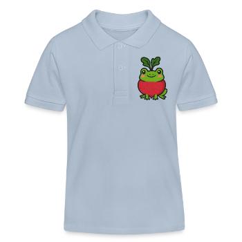 Sir Rübenquak - Kinder Organic Poloshirt Mini Sprinter von Stanley/Stella - sky Blue - Vorne