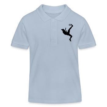 Ibra returned freestyle football - Kids Organic Polo Shirt by Stanley/Stella - sky blue - Front