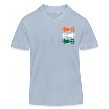 Formula India Formel Racing Indien - Polo enfant bio Stanley/Stella - bleu ciel - Devant