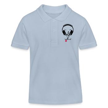 cle Helme dj Equalizer Boden Anmerkung3 - Kinder Organic Poloshirt Mini Sprinter von Stanley/Stella - sky Blue - Vorne