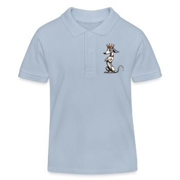 Whippet Windhund Whippets Windhundbesitzer - Kinder Organic Poloshirt Mini Sprinter von Stanley/Stella - sky Blue - Vorne