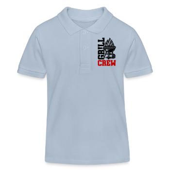 Grill Crew - Kinder Organic Poloshirt Mini Sprinter von Stanley/Stella - sky Blue - Vorne