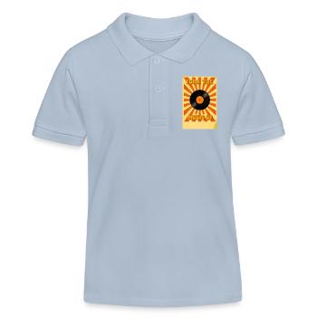 Gestapelte Retro-Lautsprecher steigen mit musikalischer Energie - Kinder Organic Poloshirt Mini Sprinter von Stanley/Stella - sky Blue - Vorne
