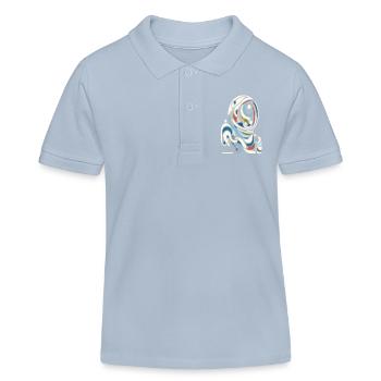 Farbenfroher Astro Style - Kinder Organic Poloshirt Mini Sprinter von Stanley/Stella - sky Blue - Vorne