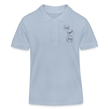 off-road cycling funny sayings mountain biking - Kinder Organic Poloshirt Mini Sprinter von Stanley/Stella - sky Blue - Vorne