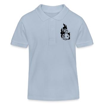 würfel - Kinder Organic Poloshirt Mini Sprinter von Stanley/Stella - sky Blue - Vorne