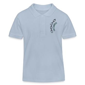 No limits - Kids Organic Polo Shirt by Stanley/Stella - sky blue - Front