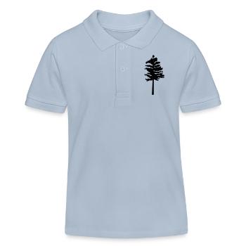arbre - Polo enfant bio Stanley/Stella - bleu ciel - Devant
