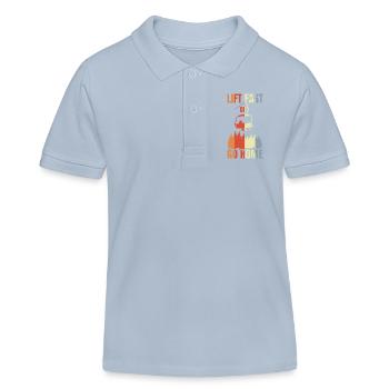 Snowboarding Witz - Kinder Organic Poloshirt Mini Sprinter von Stanley/Stella - sky Blue - Vorne