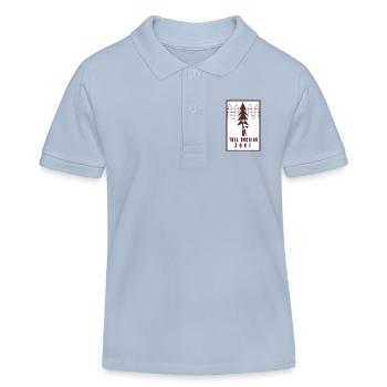 Tree Hugging Zone - Polo enfant bio Stanley/Stella - bleu ciel - Devant
