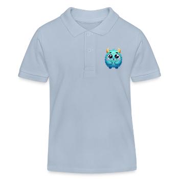 Designs For Kids – Märchenhafte Monster - Kinder Organic Poloshirt Mini Sprinter von Stanley/Stella - sky Blue - Vorne