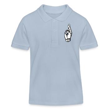 mensonge - Polo enfant bio Stanley/Stella - bleu ciel - Devant