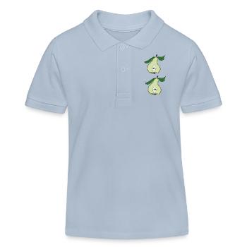 Poire demi-double - Polo enfant bio Stanley/Stella - bleu ciel - Devant