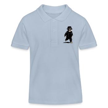 Das Gangster-Baby - Kinder Organic Poloshirt Mini Sprinter von Stanley/Stella - sky Blue - Vorne