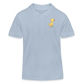 Entchen mit roten Bäkchen - Kinder Organic Poloshirt Mini Sprinter von Stanley/Stella - sky Blue - Vorne