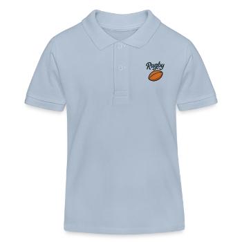 Rugby - Kids Organic Polo Shirt by Stanley/Stella - sky blue - Front