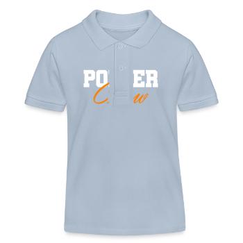 Polter Crew Fiançailles Mariage - Polo enfant bio Stanley/Stella - bleu ciel - Devant