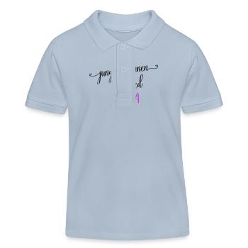 Hen Party 2024 Hen - Kids Organic Polo Shirt by Stanley/Stella - sky blue - Front