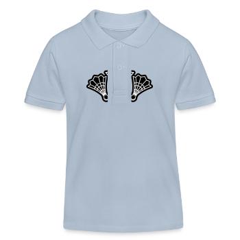 Symbole du badminton - Polo enfant bio Stanley/Stella - bleu ciel - Devant
