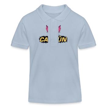 Cancun 2024 Party Sau - Kinder Organic Poloshirt Mini Sprinter von Stanley/Stella - sky Blue - Vorne