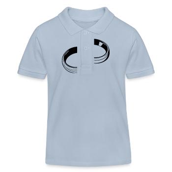 Alliances Symbole Silhouette Mariage - Polo enfant bio Stanley/Stella - bleu ciel - Devant