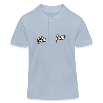 Amsterdam Team - Kinder Organic Poloshirt Mini Sprinter von Stanley/Stella - sky Blue - Vorne