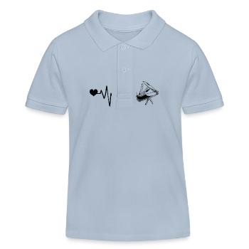 Taschenmesser Puls Liebe - Kinder Organic Poloshirt Mini Sprinter von Stanley/Stella - sky Blue - Vorne