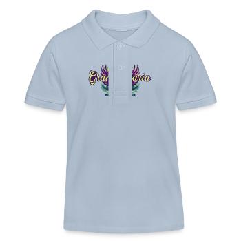 Gran Canaria 2024 Colorful - Kids Organic Polo Shirt by Stanley/Stella - sky blue - Front