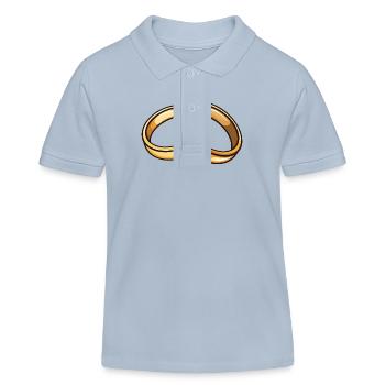 Alliances Mariage - Polo enfant bio Stanley/Stella - bleu ciel - Devant