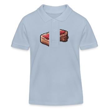 Filet de Steak Pixel Gamer - Polo enfant bio Stanley/Stella - bleu ciel - Devant