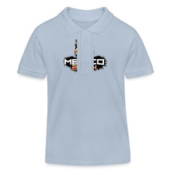 Mexiko 2024 Party Fuchs - Kinder Organic Poloshirt Mini Sprinter von Stanley/Stella - sky Blue - Vorne