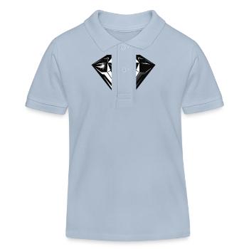 Symbole du bijou de diamant - Polo enfant bio Stanley/Stella - bleu ciel - Devant