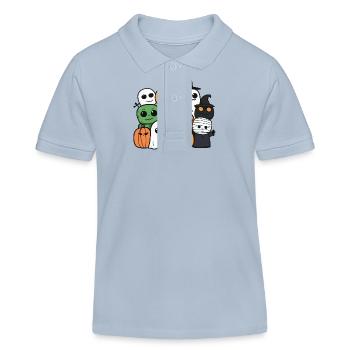 Halloween Party - Kinder Organic Poloshirt Mini Sprinter von Stanley/Stella - sky Blue - Vorne