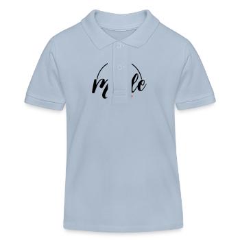 Malle 2024 - Polo enfant bio Stanley/Stella - bleu ciel - Devant