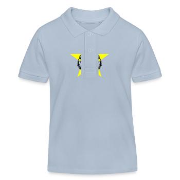 Spartaner Bodybuilder Muskeln - Kinder Organic Poloshirt Mini Sprinter von Stanley/Stella - sky Blue - Vorne