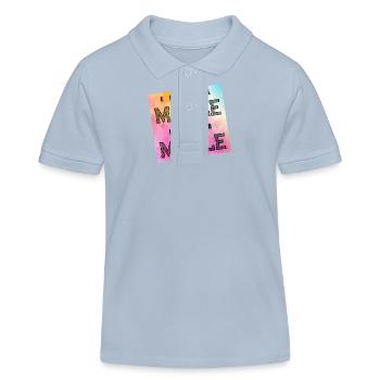Einmal Malle Immer Mallorca - Kinder Organic Poloshirt Mini Sprinter von Stanley/Stella - sky Blue - Vorne