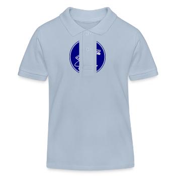 Solar Energie Photovoltaik Anlage Symbol - Kinder Organic Poloshirt Mini Sprinter von Stanley/Stella - sky Blue - Vorne