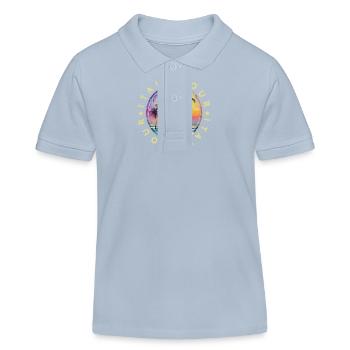 Voyage en Italie Voyage Vacances Colorées - Polo enfant bio Stanley/Stella - bleu ciel - Devant